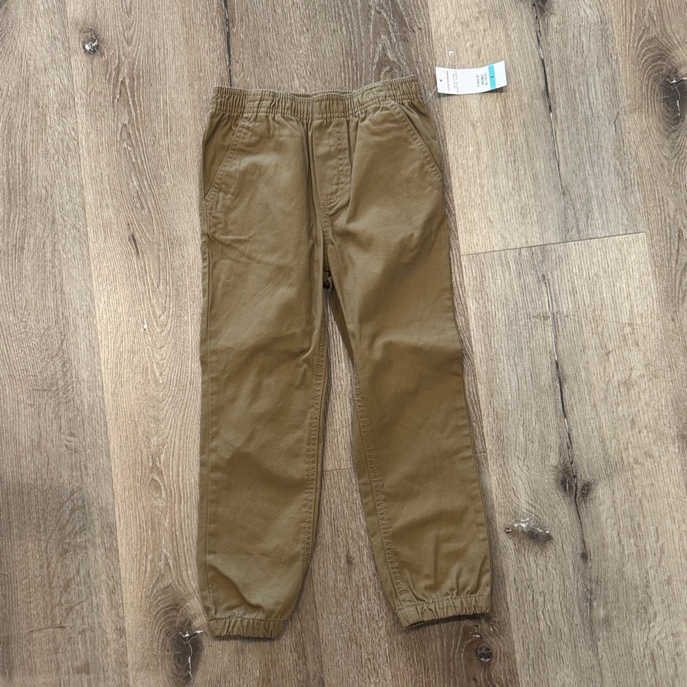 Lucky Brand Kids Olive Brown Elastic Waist Jogger Pants